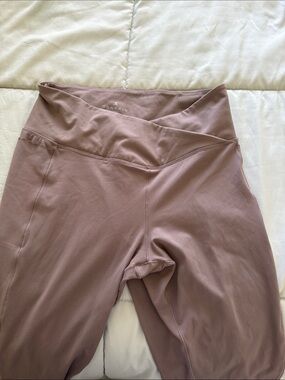 Danskin Crossover Waist Mauve Leggings